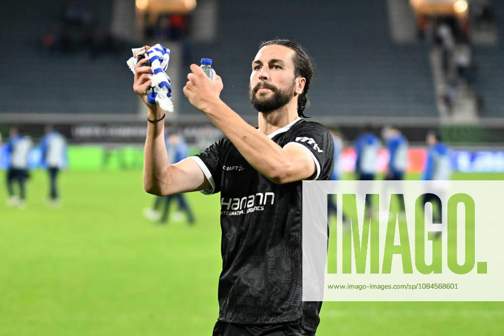 AA Gent vs Aarhus Christian Burgess of KAA Gent celebrates after Matchday 2 in the 2026-2027 Uefa Conference League season - league phase between AA Gent and AGF Aarhus on October 15 , 2026 in Gent, Belgium. (Photo by Maarten Straetemans Isosport) Gent Belgium
