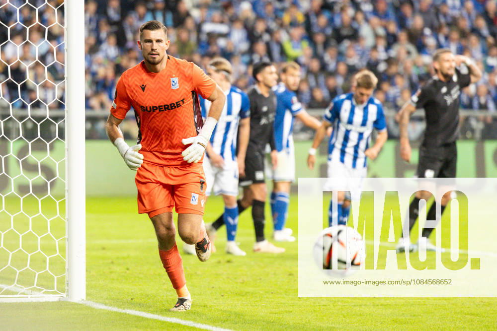Europa League: Lech Poznan vs Bayer 04 Leverkusen Mateusz Lis during Europa League: Lech Poznan vs Bayer 04 Leverkusen match in Poznan, Poland, on October 15, 2026 Poznan Poland