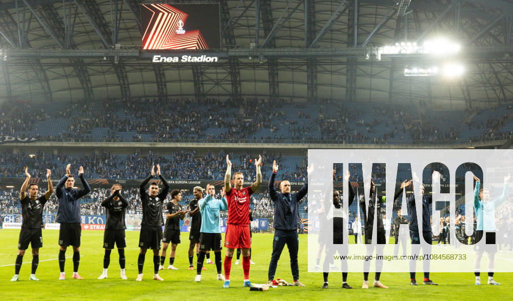 Europa League: Lech Poznan vs Bayer 04 Leverkusen Team Bayer Leverkusen during Europa League: Lech Poznan vs Bayer 04 Leverkusen match in Poznan, Poland, on October 15, 2026 Poznan Poland