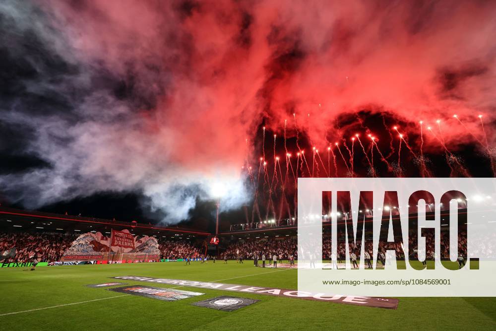 Fireworks ahead of kick off Bournemouth v Sturm Graz, UEFA Europa League, Football, Vitality Stadium, Bournemouth, UK - 15 Oct 2026Bournemouth Vitality Stadium United Kingdom