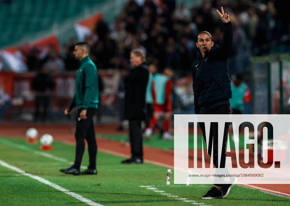 CSKA vs AS Monaco - UEFA Conference League SOFIA, BULGARIA-OCTOBER 15: Filipe Luis (R) Head Coach of AS Monaco reacts during the UEFA Conference League - League Phase, Matchday 1 between teams of CSKA and AS Monaco at Vasil Levski National Stadium in Sofia, Bulgaria, 15 October 2026. Borislav Troshev Anadolu Sofia Bulgaria. Editorial use only. Please get in touch for any other usage.