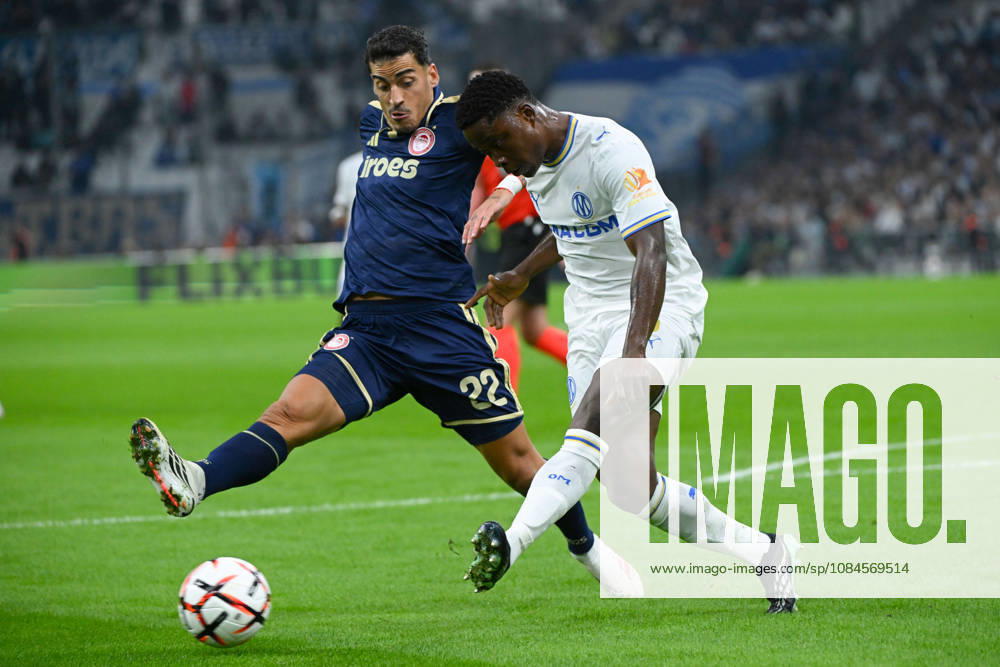 Tochukwu Nnadi (OM) - UEFA Europa League match between Olympique de Marseille and Olympiakos on October 15, 2026 at the CEPAC Velodrome Stadium in Marseille.