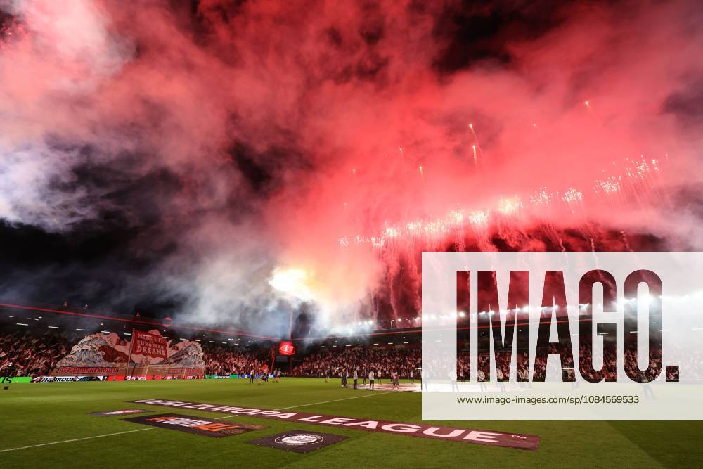 Fireworks ahead of kick off Bournemouth v Sturm Graz, UEFA Europa League, Football, Vitality Stadium, Bournemouth, UK - 15 Oct 2026Bournemouth Vitality Stadium United Kingdom
