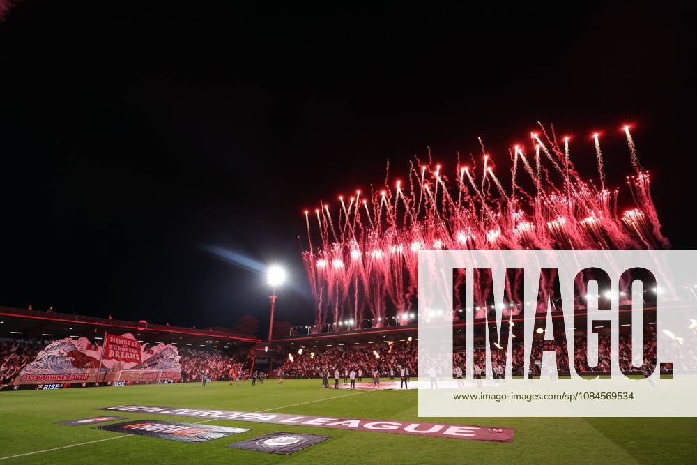 Fireworks ahead of kick off Bournemouth v Sturm Graz, UEFA Europa League, Football, Vitality Stadium, Bournemouth, UK - 15 Oct 2026Bournemouth Vitality Stadium United Kingdom