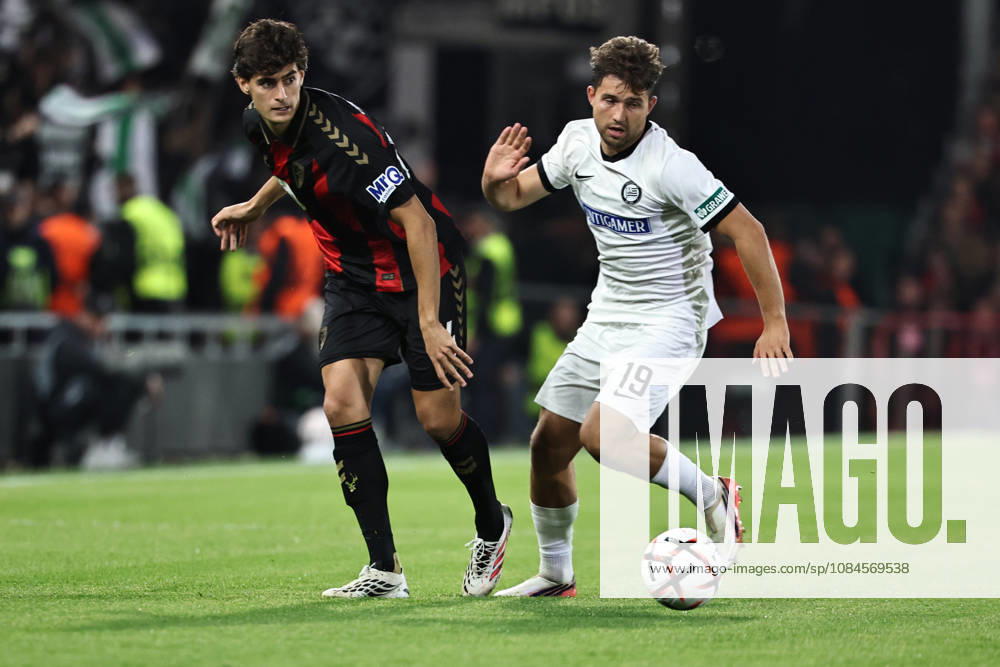 SOCCER - UEFA EL, Bournemouth vs Sturm BOURNEMOUTH,ENGLAND,15.OCT.26 - SOCCER - UEFA Europa League, AFC Bournemouth vs SK Sturm Graz. Image shows Antonio Silva (Bournemouth) and Simon Seidl (Sturm). GEPAxpictures Bauer