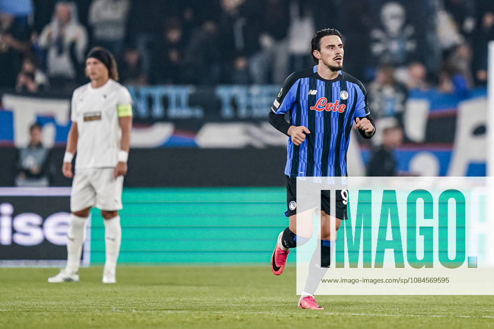 Gianluca Scamacca of Atalanta BC during the UEFA Conference League 2026 27 league phase football match between Atalanta BC and Pafos FC at Stadio di Bergamo on October 15, 2026 in Bergamo, Italy