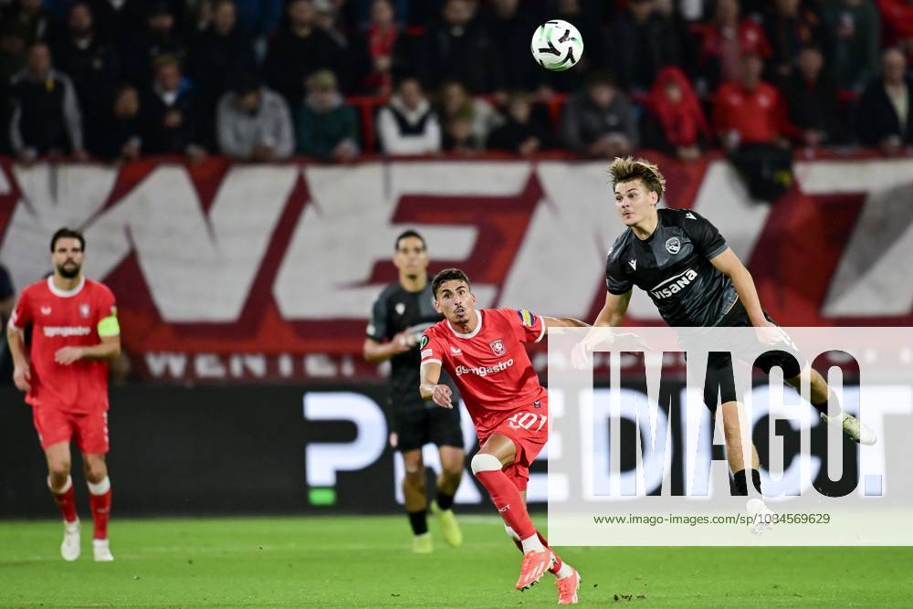 ENSCHEDE , 15Ã10-2026 , Stadium Grolsch Veste , season 2026 2027 , UEFA Conference League football , match between FC Twente and FC Thun , picture shows FC Twente player Younes Taha Twente - Thun x208453885x