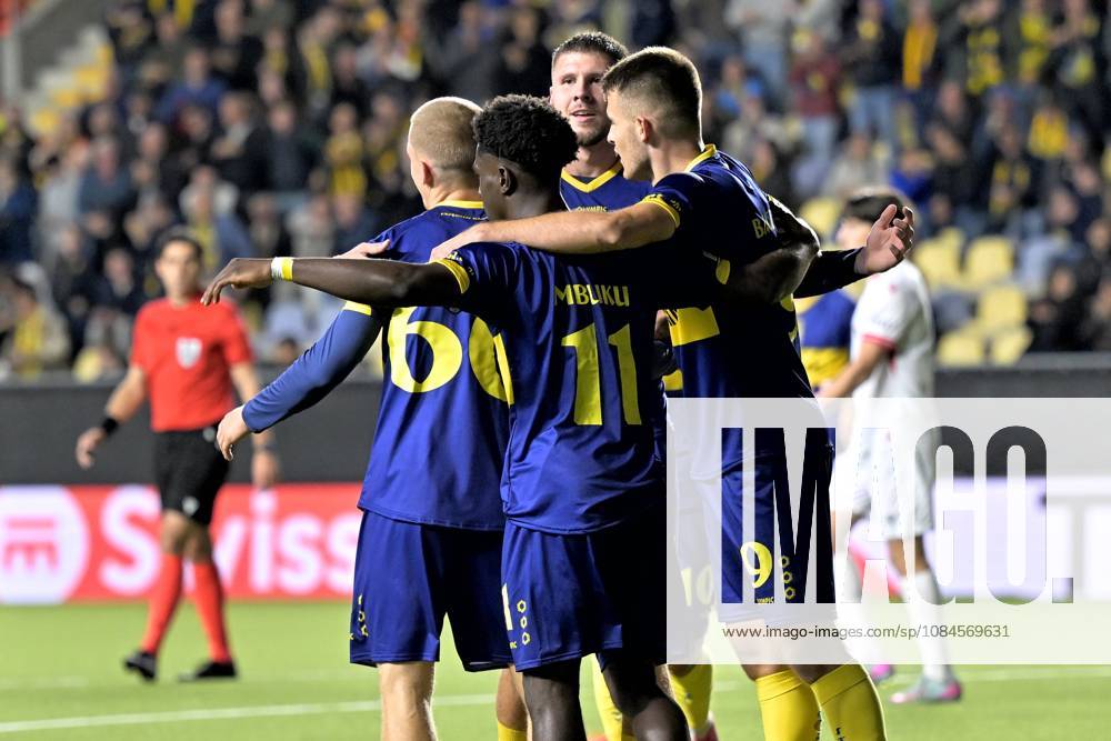 Sint-Truidense VV v Iberia Tbilisi - UEFA Conference League SINT-TRUIDEN, BELGIUM - OCTOBER 15 : Vanwesemael Robert-Jan defender of Sint-Truidense VV celebrates scoring a goal during the UEFA Conference League 2026 27 first qualifying round between Sint-Truidense VV and Iberia Tbilisi on October 15, 2026 in Sint-Truiden, Belgium, 15 10 2026 Sint-Truiden Belgium
