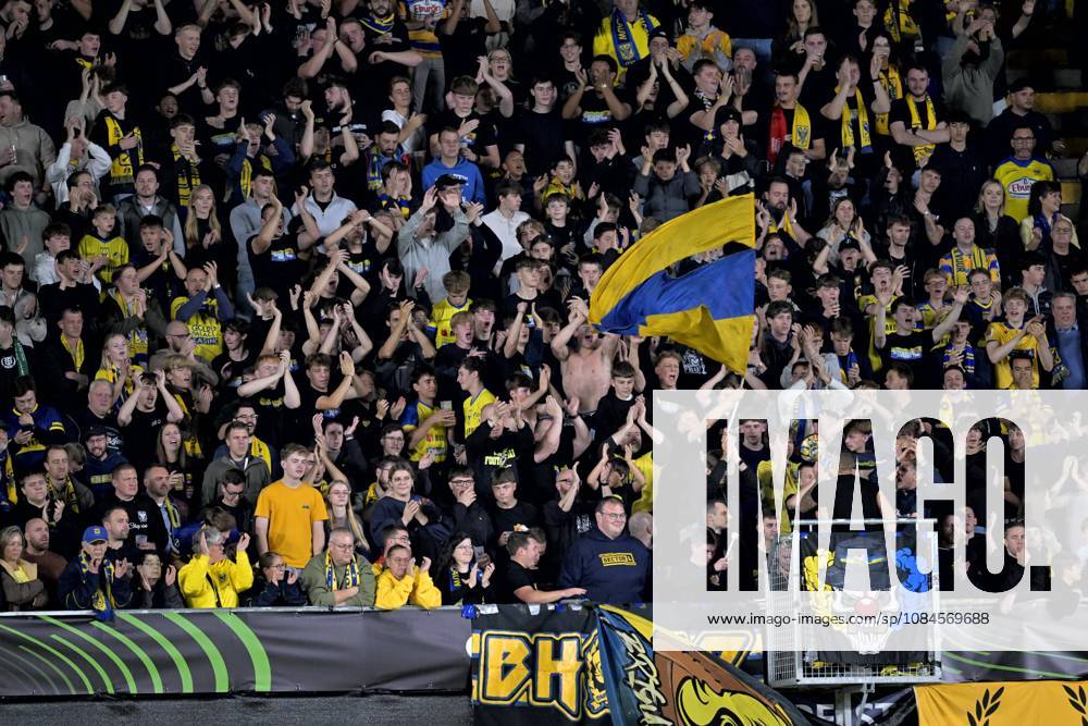 Sint-Truidense VV v Iberia Tbilisi - UEFA Conference League SINT-TRUIDEN, BELGIUM - OCTOBER 15 : Supporters and fans during the UEFA Conference League 2026 27 first qualifying round between Sint-Truidense VV and Iberia Tbilisi on October 15, 2026 in Sint-Truiden, Belgium, 15 10 2026 Sint-Truiden Belgium