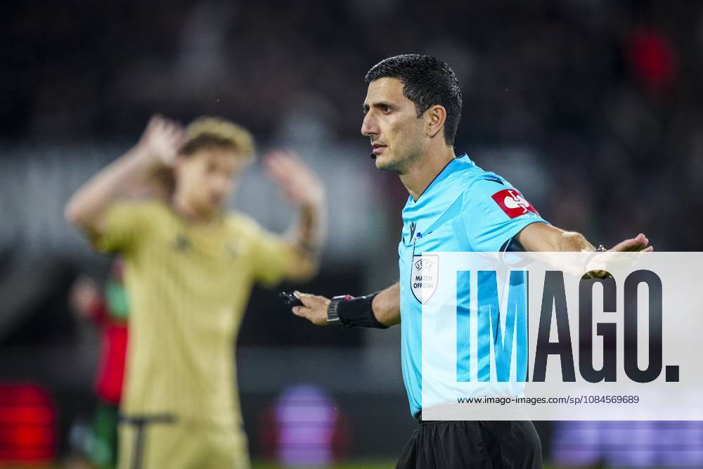 , Stadium De Goffert , season 2026 2027 , UEFA Europa League football , match between NEC Nijmegen and Levski Sofia , picture shows Referee Aliyar Aghayev NEC - Levski Sofia x208453931x