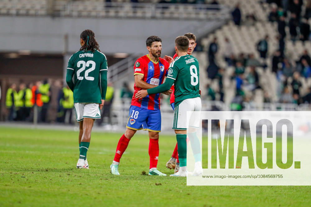 Panathinaikos F.C. v FK Borac Banja Luka UEFA Europa Conference League Panathinaikos F.C. and FK Borac Banja Luka players at the end of the UEFA Europa Conference League match at Olympic Stadium, Athens 15 10 2026 UK Newspapers OUT