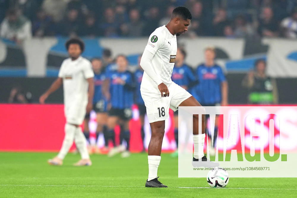 Atalanta s Eljif Elmas celebrates after scoring 1-0 (Pafos’s Lelê ) during the Uefa Conference League match soccer match between Atalanta and Pafos at the New Balance Arena in Bergamo , North Italy - Thursday , October 15 , 2026 . - Soccer .