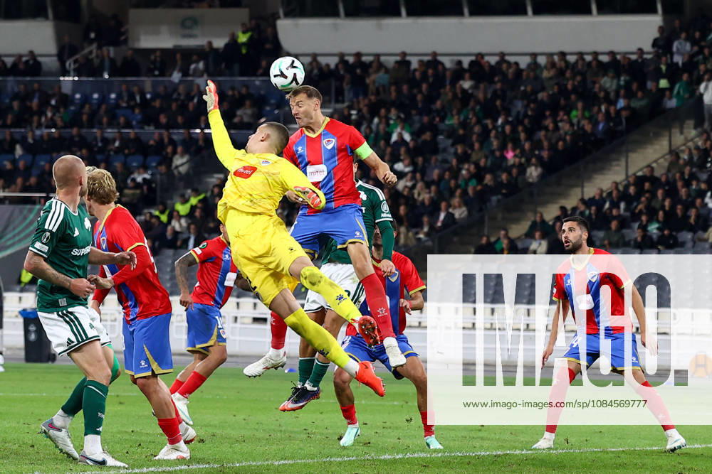 Panathinaikos F.C. v FK Borac Banja Luka UEFA Europa Conference League Sinisa Sanicanin of FK Borac Banja Luka heads the ball during the UEFA Europa Conference League match at Olympic Stadium, Athens 15 10 2026 UK Newspapers OUT