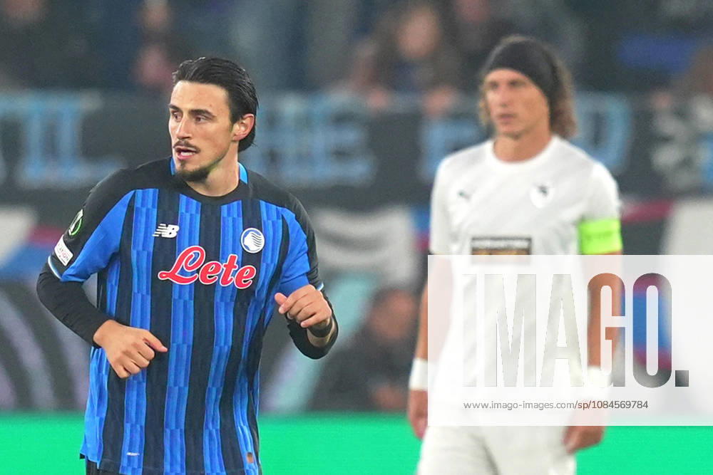 Atalanta s Eljif Elmas celebrates after scoring 1-0 during the Uefa Conference League match soccer match between Atalanta and Pafos at the New Balance Arena in Bergamo , North Italy - Thursday , October 15 , 2026 . - Soccer .