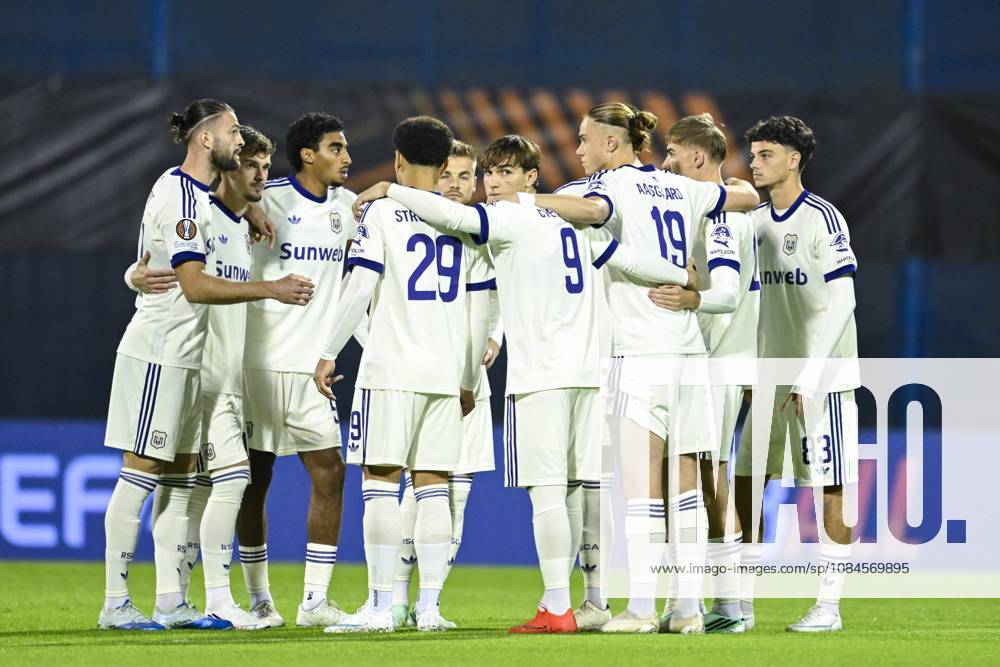 GNK Dinamo v RSC Anderlecht - UEFA Europa League ZAGREB, CROATIA - OCTOBER 15 : Players of RSC Anderlecht during the UEFA Europa League 2026 27 League Phase matchday 2 match between GNK Dinamo and RSC Anderlecht on October 15, 2026 in Zagreb, Croatia, 15 10 2026 Zagreb Croatia