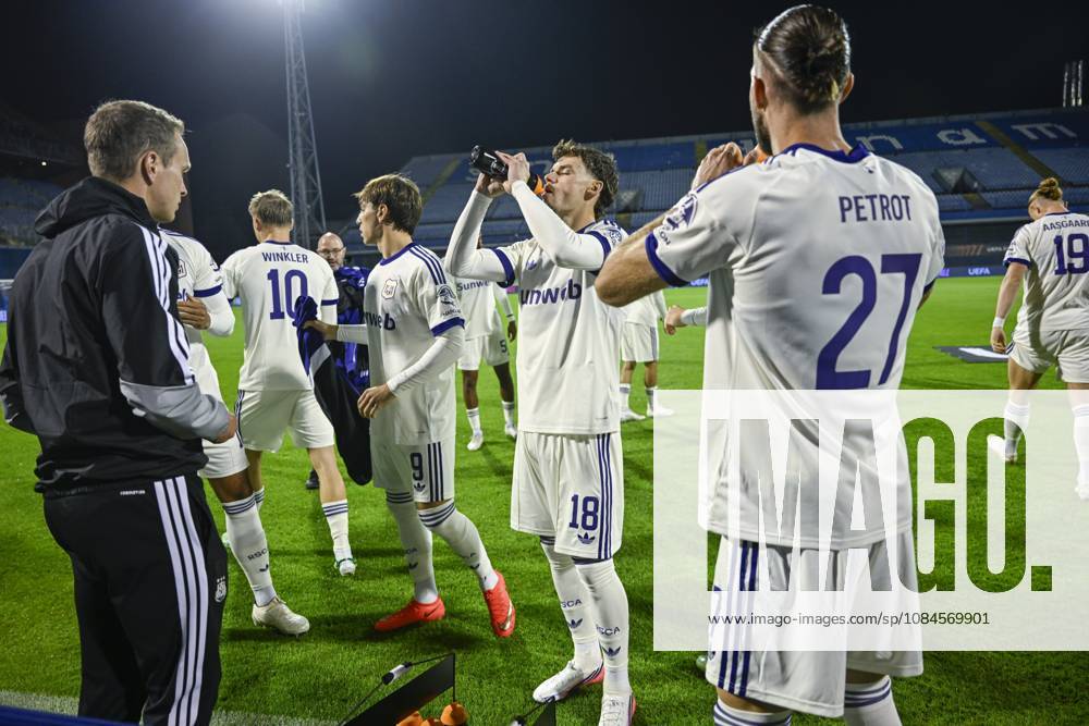 GNK Dinamo v RSC Anderlecht - UEFA Europa League ZAGREB, CROATIA - OCTOBER 15 : Ambros Lukas midfielder of RSC Anderlecht before the start of the game during the UEFA Europa League 2026 27 League Phase matchday 2 match between GNK Dinamo and RSC Anderlecht on October 15, 2026 in Zagreb, Croatia, 15 10 2026 Zagreb Croatia