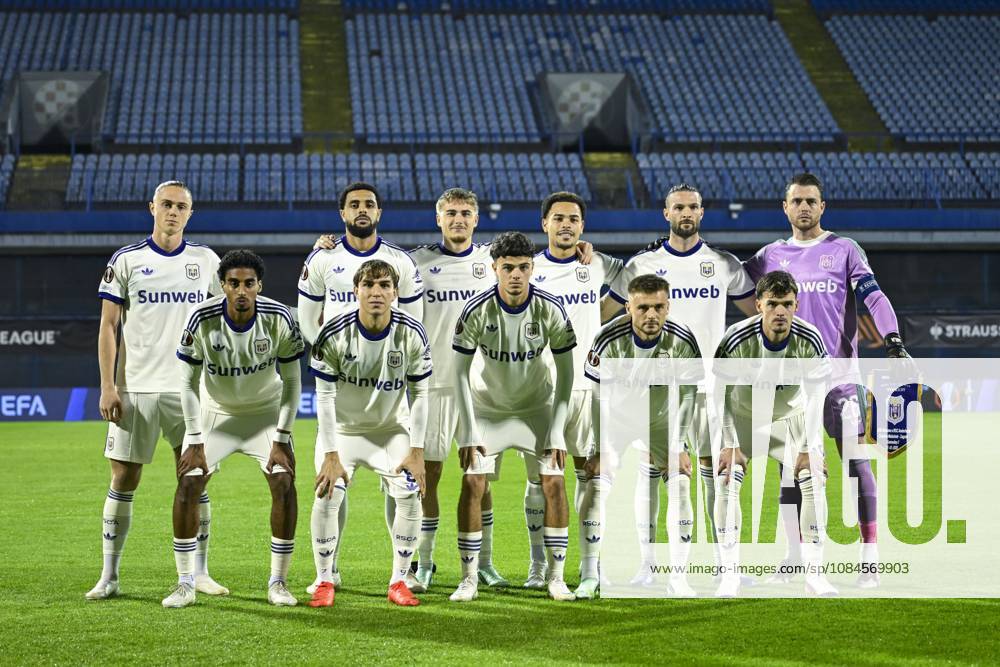 GNK Dinamo v RSC Anderlecht - UEFA Europa League ZAGREB, CROATIA - OCTOBER 15 : RSC Anderlecht teampicture during the UEFA Europa League 2026 27 League Phase matchday 2 match between GNK Dinamo and RSC Anderlecht on October 15, 2026 in Zagreb, Croatia, 15 10 2026 Zagreb Croatia