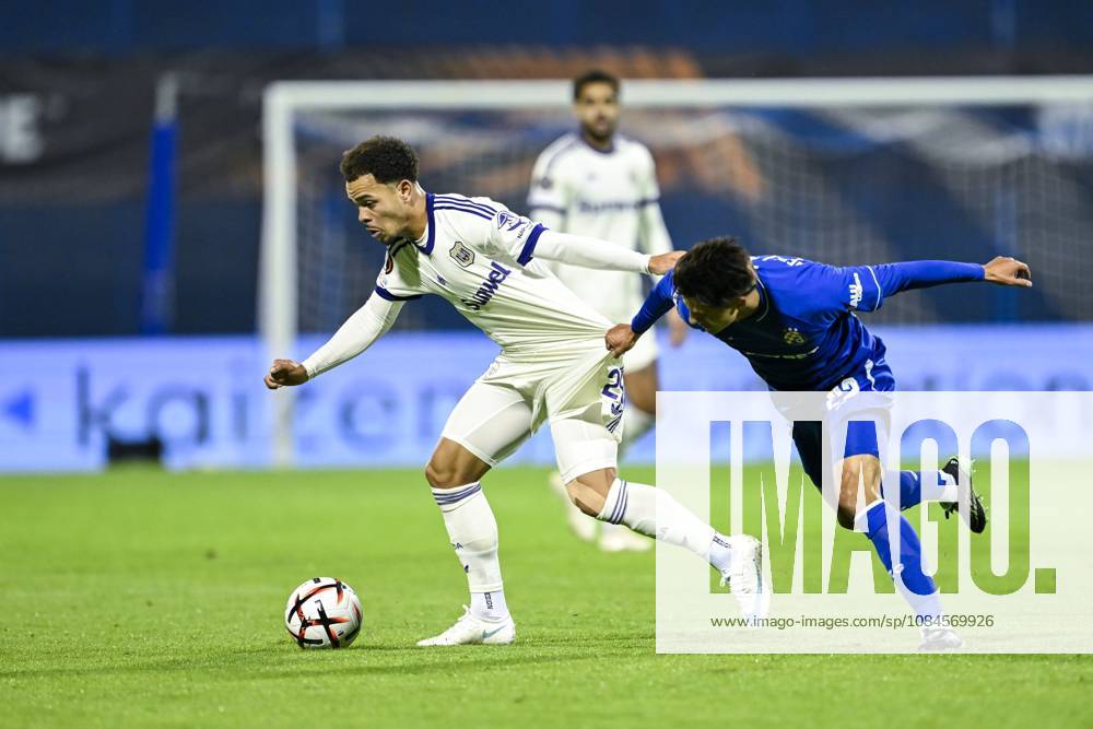 GNK Dinamo v RSC Anderlecht - UEFA Europa League ZAGREB, CROATIA - OCTOBER 15 : Stroeykens Mario midfielder of RSC Anderlecht in action during the UEFA Europa League 2026 27 League Phase matchday 2 match between GNK Dinamo and RSC Anderlecht on October 15, 2026 in Zagreb, Croatia, 15 10 2026 Zagreb Croatia