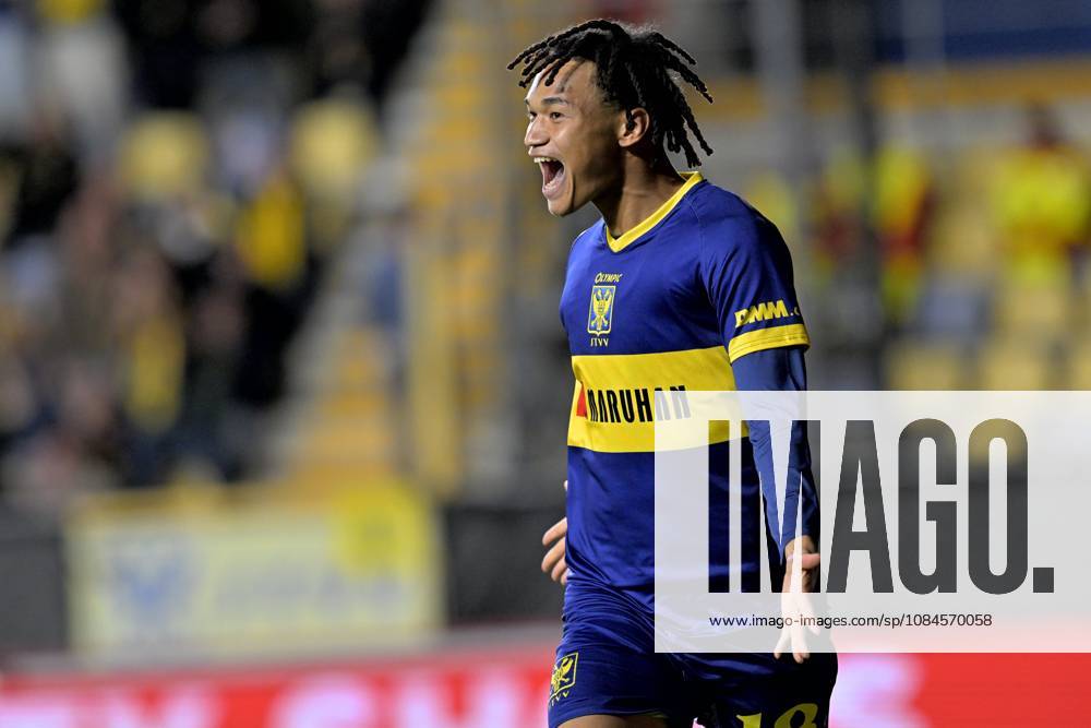 Sint-Truidense VV v Iberia Tbilisi - UEFA Conference League SINT-TRUIDEN, BELGIUM - OCTOBER 15 : Ishiwatari Nelson Yuichiro midfielder of Sint-Truidense VV celebrates scoring a goal during the UEFA Conference League 2026 27 first qualifying round between Sint-Truidense VV and Iberia Tbilisi on October 15, 2026 in Sint-Truiden, Belgium, 15 10 2026 Sint-Truiden Belgium