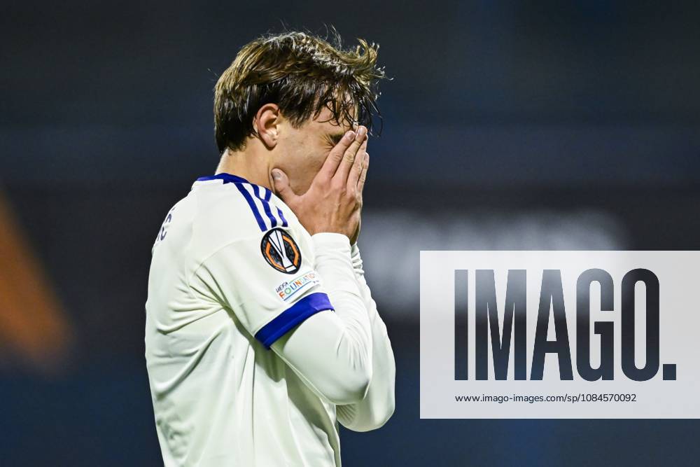 GNK Dinamo v RSC Anderlecht - UEFA Europa League ZAGREB, CROATIA - OCTOBER 15 : Cvetkovic Mihajlo forward of RSC Anderlecht missing an opportunity during the UEFA Europa League 2026 27 League Phase matchday 2 match between GNK Dinamo and RSC Anderlecht on October 15, 2026 in Zagreb, Croatia, 15 10 2026 Zagreb Croatia