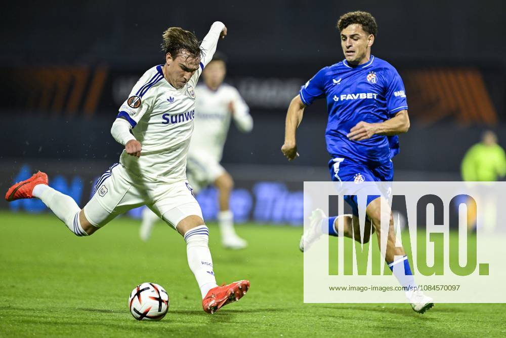 GNK Dinamo v RSC Anderlecht - UEFA Europa League ZAGREB, CROATIA - OCTOBER 15 : Cvetkovic Mihajlo forward of RSC Anderlecht missing an opportunity during the UEFA Europa League 2026 27 League Phase matchday 2 match between GNK Dinamo and RSC Anderlecht on October 15, 2026 in Zagreb, Croatia, 15 10 2026 Zagreb Croatia
