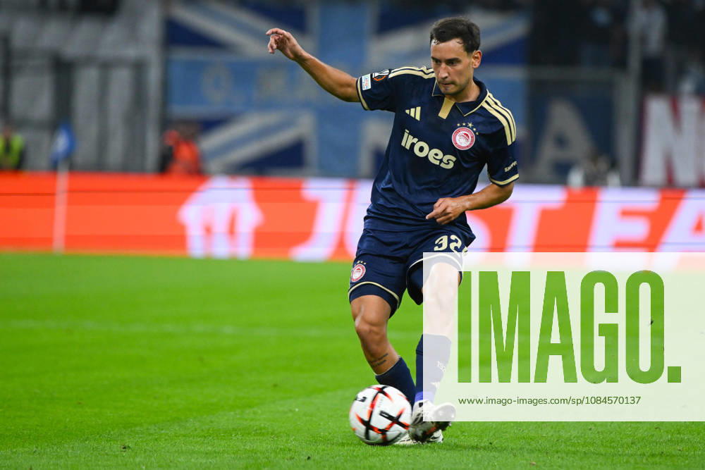 Santiago Hezze (Olympiakos) - UEFA Europa League match between Olympique de Marseille and Olympiakos on October 15, 2026 at the CEPAC Velodrome Stadium in Marseille.