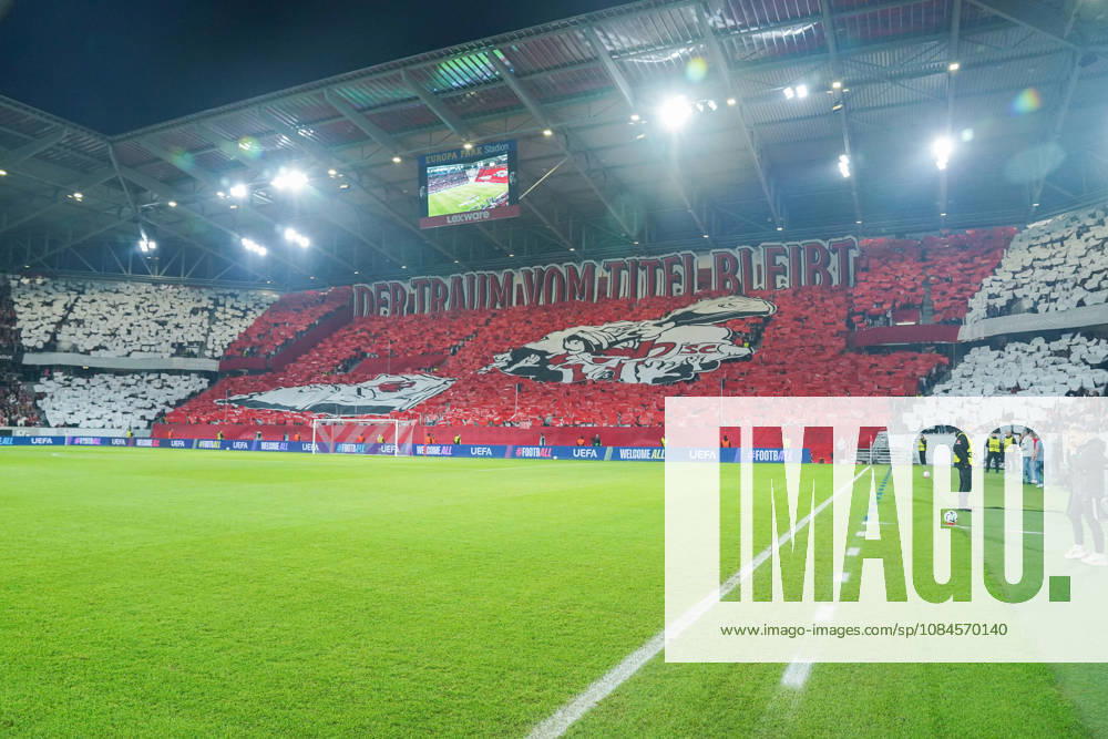 UEFA Conference-League: SC Freiburg vs FK Jablonec, 15.10.2026 SC Freiburg Fan-Choreografie mit Der Traum vom Titel bleibt UEFA Conference-League: SC Freiburg vs FK Jablonec, Europa-Park-Stadion