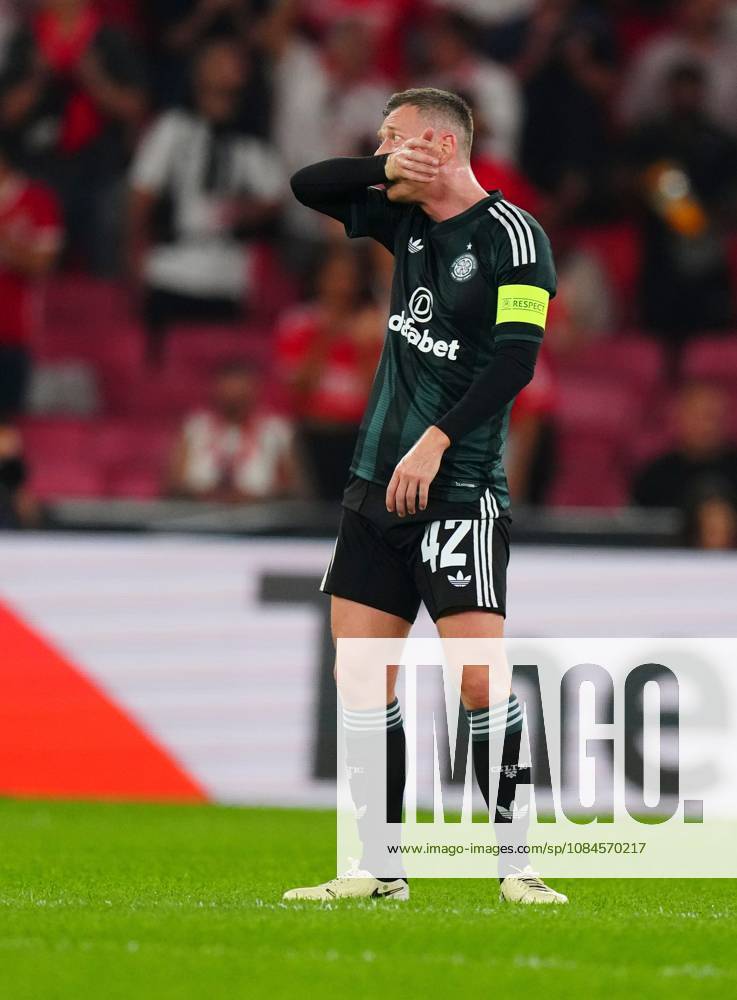 Callum McGregor of Celtic eacts after the second goal scored by Alexander Bah of Benfica Benfica v Celtic, UEFA Europa League, Football, Estadio da Luz, Lisbon, Portugal - 15 Oct 2026Lisbon Estadio da Luz Portugal