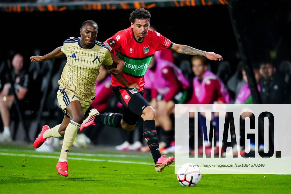 , Stadium De Goffert , season 2026 2027 , UEFA Europa League football , match between NEC Nijmegen and Levski Sofia , picture shows NEC Nijmegen player Deveron Fonville NEC - Levski Sofia x208454222x