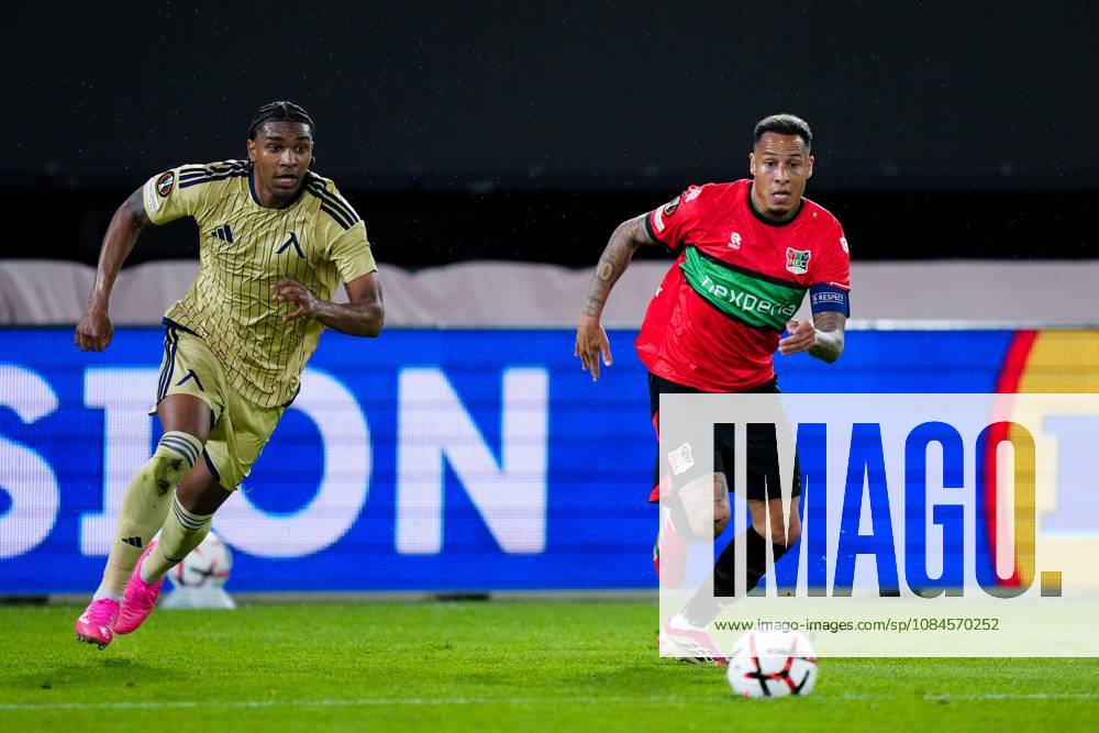 , Stadium De Goffert , season 2026 2027 , UEFA Europa League football , match between NEC Nijmegen and Levski Sofia , picture shows NEC Nijmegen player Tjaronn Chery NEC - Levski Sofia x208454225x