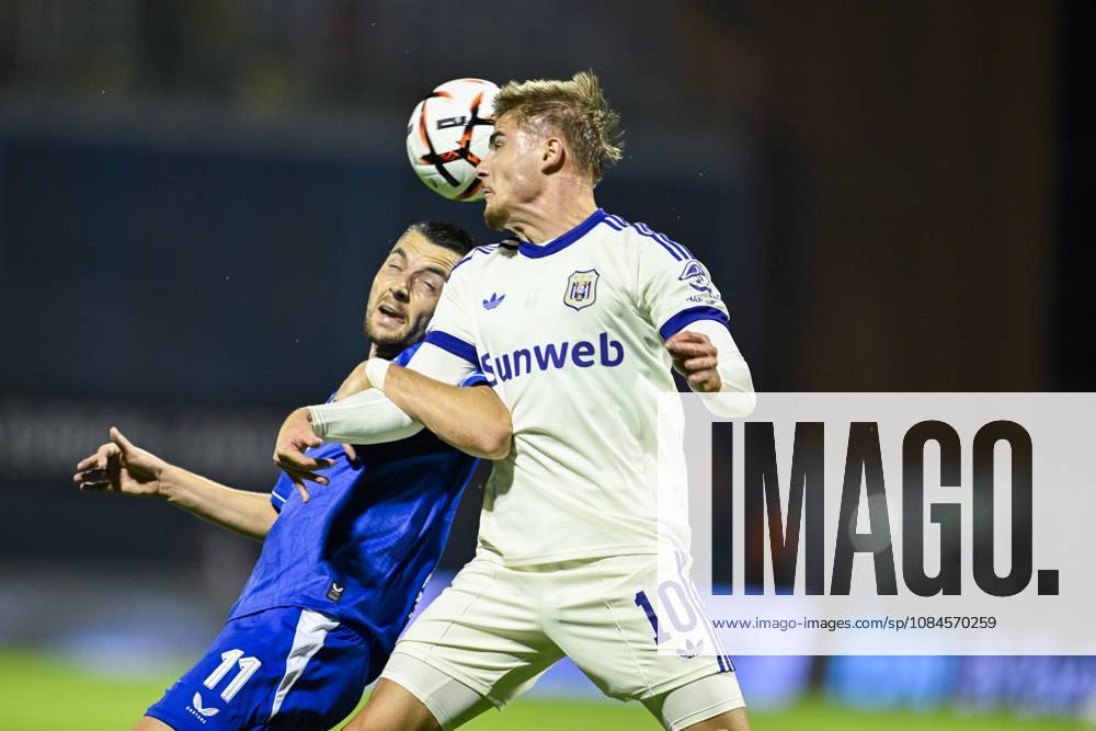 GNK Dinamo v RSC Anderlecht - UEFA Europa League ZAGREB, CROATIA - OCTOBER 15 : Winkler Marten forward of RSC Anderlecht in action during the UEFA Europa League 2026 27 League Phase matchday 2 match between GNK Dinamo and RSC Anderlecht on October 15, 2026 in Zagreb, Croatia, 15 10 2026 Zagreb Croatia