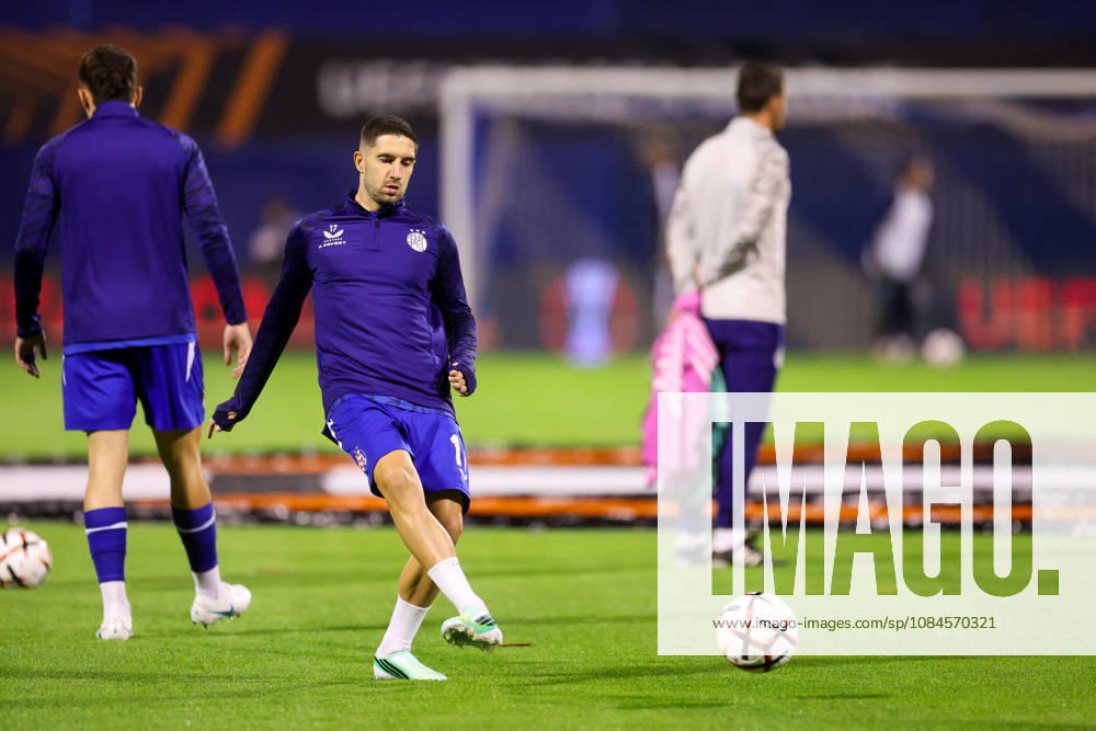 GNK Dinamo v RSC Anderlecht - UEFA Europa League 2026 27 League Phase MD2 Luka Ivanusec of Dinamo Zagreb warm up before the UEFA Europa League 2026 27 League Phase MD2 match between GNK Dinamo and RSC Anderlecht at Stadion Maksimir on October 15, 2026 in Zagreb, Croatia. MatijaxHabljak PIXSELL