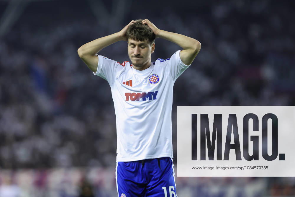 UEFA Conference League HNK Hajduk Split v AFC Ajax SPLIT, CROATIA - OCTOBER 15: Andjelo Sutalo of Hajduk Split reacts during the UEFA Conference League 2026 27 League Phase MD1 match between HNK Hajduk Split and AFC Ajax at Stadion Poljud on October 15, 2026 in Split, Croatia. IvanaxIvanovic PIXSELL