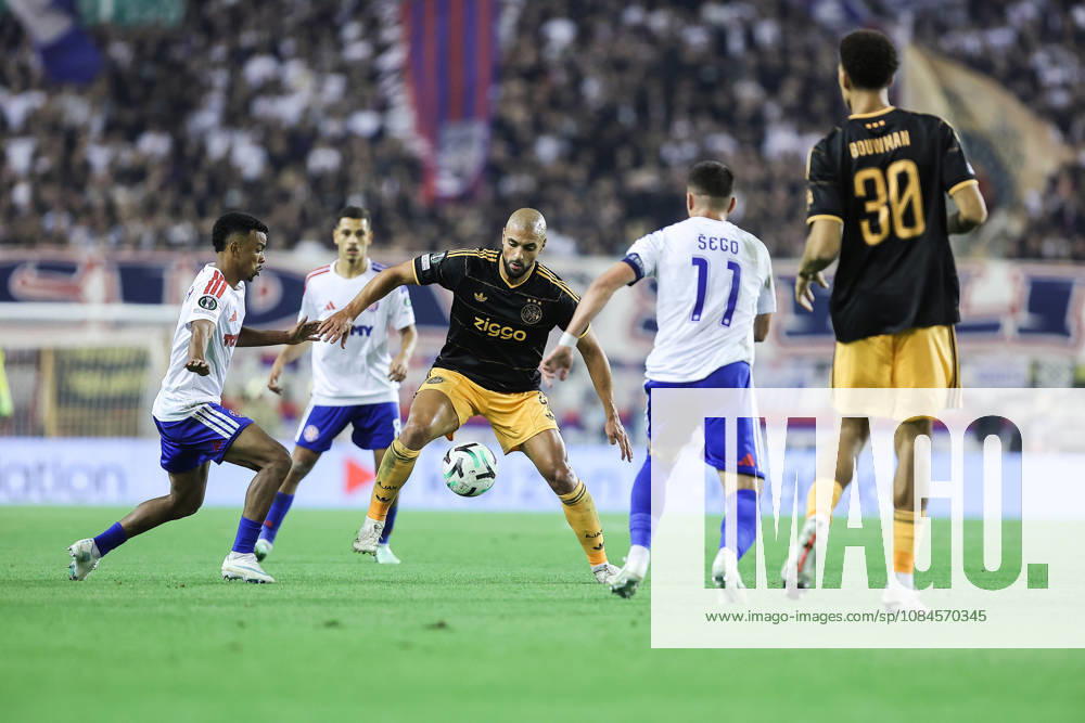 UEFA Conference League HNK Hajduk Split v AFC Ajax SPLIT, CROATIA - OCTOBER 15: Sofyan Amrabat of Ajax in action during the UEFA Conference League 2026 27 League Phase MD1 match between HNK Hajduk Split and AFC Ajax at Stadion Poljud on October 15, 2026 in Split, Croatia. IvanaxIvanovic PIXSELL