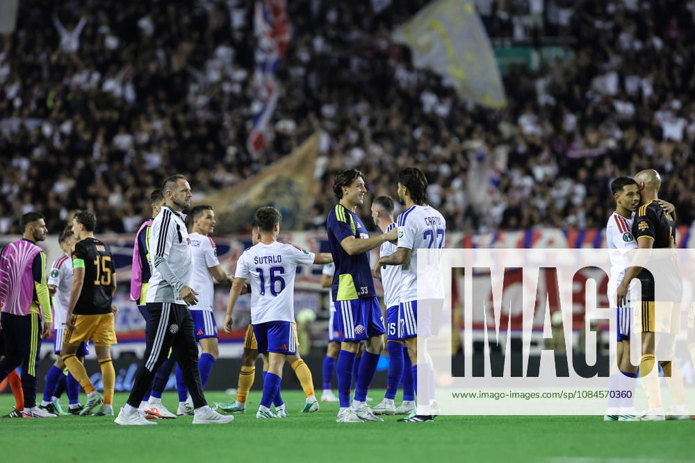 UEFA Conference League HNK Hajduk Split v AFC Ajax SPLIT, CROATIA - OCTOBER 15: Hajduk players celebrate after the UEFA Conference League 2026 27 League Phase MD1 match between HNK Hajduk Split and AFC Ajax at Stadion Poljud on October 15, 2026 in Split, Croatia. IvanaxIvanovic PIXSELL