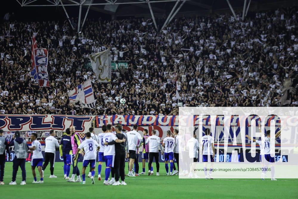 UEFA Conference League HNK Hajduk Split v AFC Ajax SPLIT, CROATIA - OCTOBER 15: Hajduk players players acknowledge the fans after the UEFA Conference League 2026 27 League Phase MD1 match between HNK Hajduk Split and AFC Ajax at Stadion Poljud on October 15, 2026 in Split, Croatia. IvanaxIvanovic PIXSELL