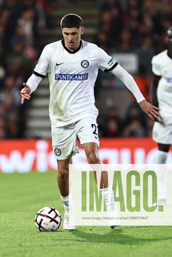 SOCCER - UEFA EL, Bournemouth vs Sturm BOURNEMOUTH,ENGLAND,15.OCT.26 - SOCCER - UEFA Europa League, AFC Bournemouth vs SK Sturm Graz. Image shows Arjan Malic (Sturm). GEPAxpictures Bauer