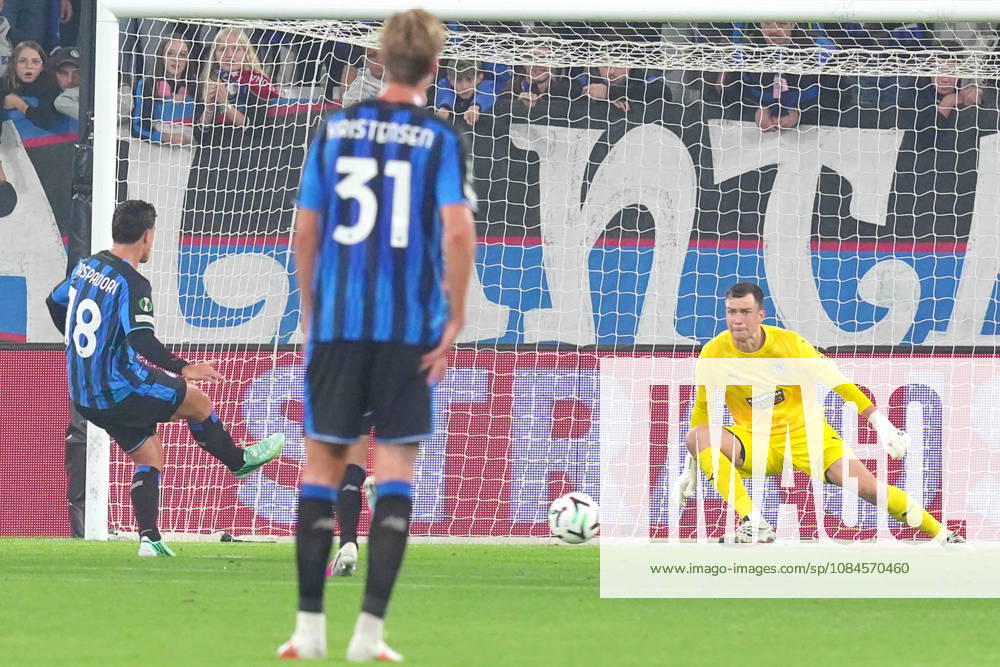 Atalanta s Giacomo Raspadori scores goal 2-0 during the Uefa Conference League match soccer match between Atalanta and Pafos at the New Balance Arena in Bergamo , North Italy - Thursday , October 15 , 2026 . - Soccer .