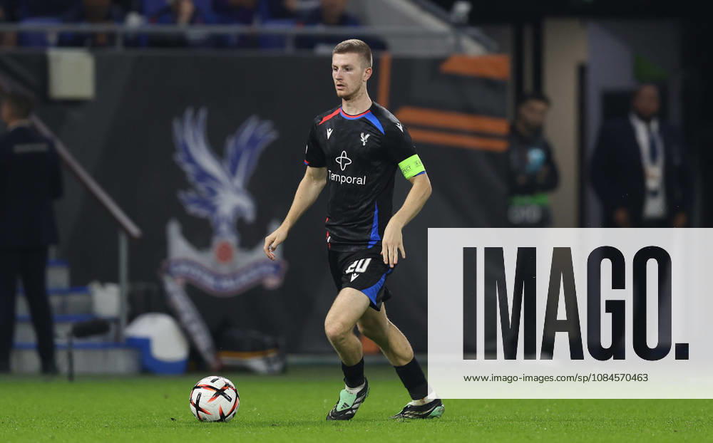 Adam Wharton of Crystal Palace FC runs with the ball during the UEFA Europa League 2026 27 League Phase MD2 match between Olympique Lyonnais and Crystal Palace FC at OL Stadium on October 15, 2026 in Decines-Charpieu, France (Photo by Daniel Weir Sports Press Photo SPP)