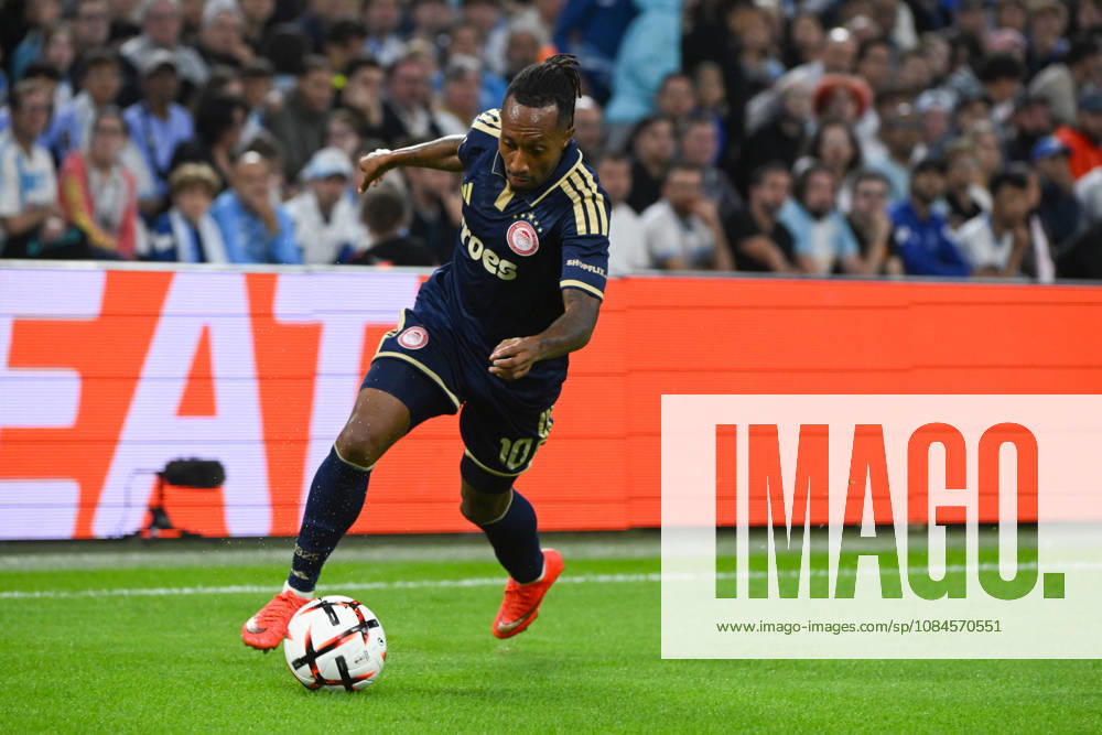 Gelson Martins (Olympiakos) - UEFA Europa League match between Olympique de Marseille and Olympiakos on October 15, 2026 at the CEPAC Velodrome Stadium in Marseille.