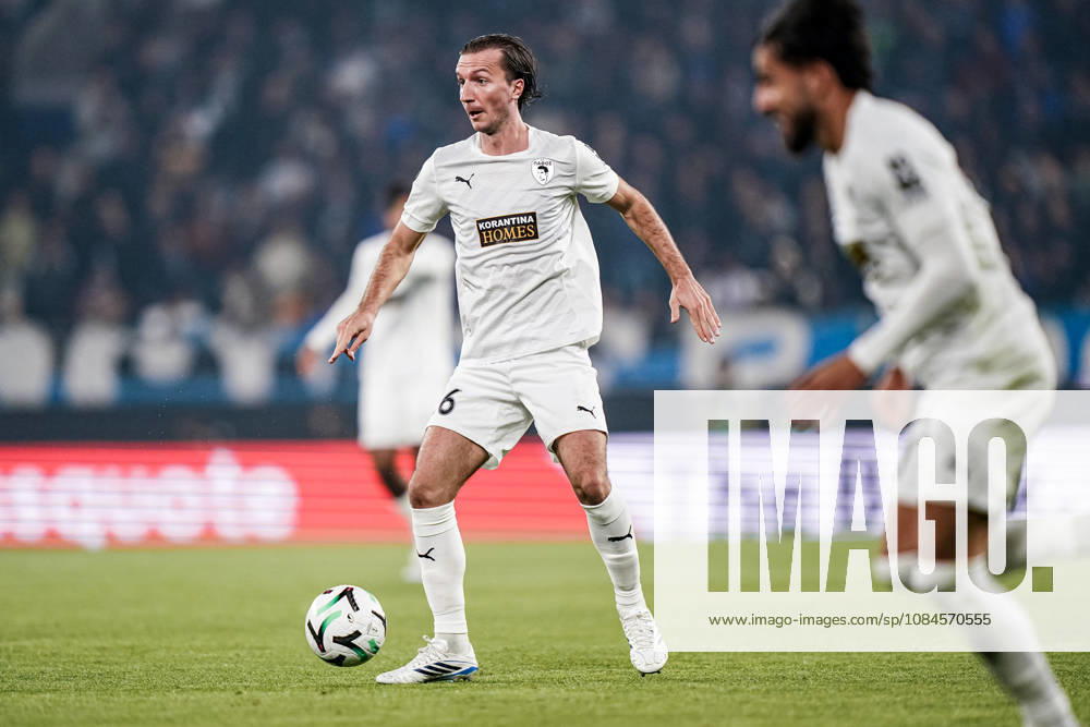 Guga of Pavos FC during the UEFA Conference League 2026 27 league phase football match between Atalanta BC and Pafos FC at Stadio di Bergamo on October 15, 2026 in Bergamo, Italy