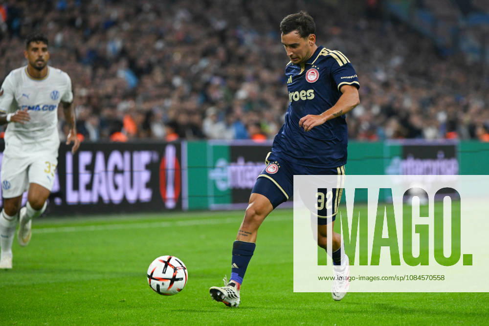 Santiago Hezze (Olympiakos) - UEFA Europa League match between Olympique de Marseille and Olympiakos on October 15, 2026 at the CEPAC Velodrome Stadium in Marseille.