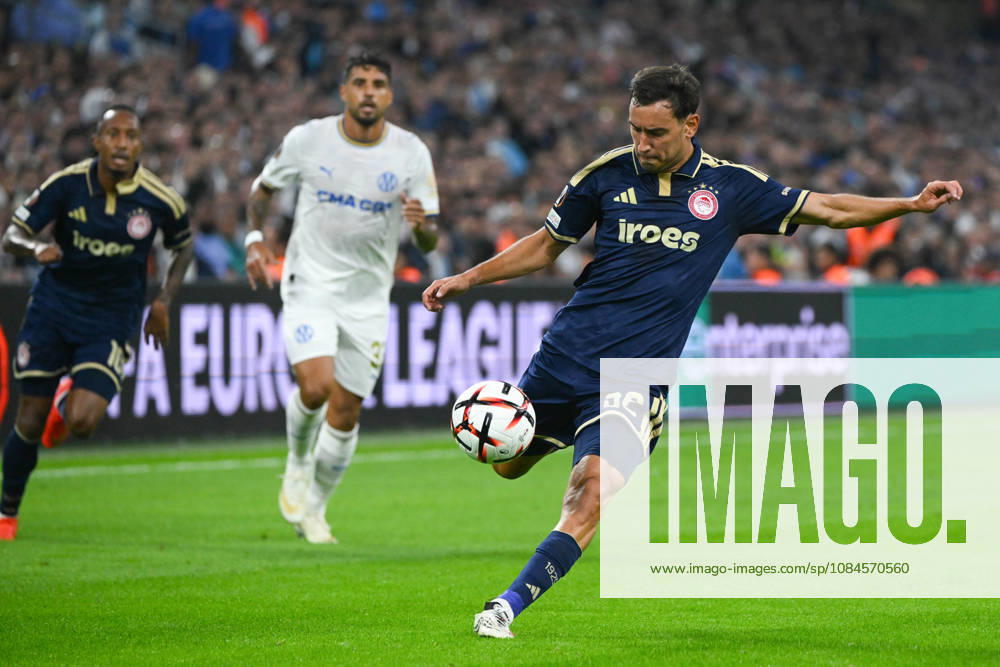Santiago Hezze (Olympiakos) - UEFA Europa League match between Olympique de Marseille and Olympiakos on October 15, 2026 at the CEPAC Velodrome Stadium in Marseille.