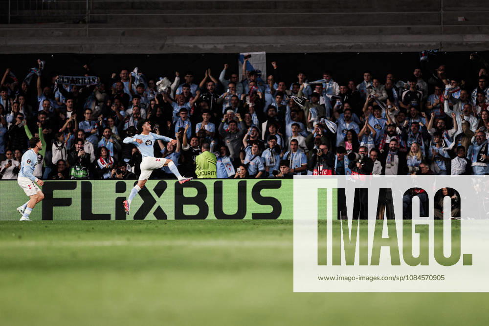 Hugo Alvarez of Celta de Vigo celebrates goal during the UEFA Europa League 2026 27 League Phase MD2 match between Celta de Vigo and Juventus at Estadio de Balaidos. UEFA Europa League 2026 27 League Phase MD2 Celta De Vigo X Juventus - ZUMAe141 20261015_zsp_e141_010