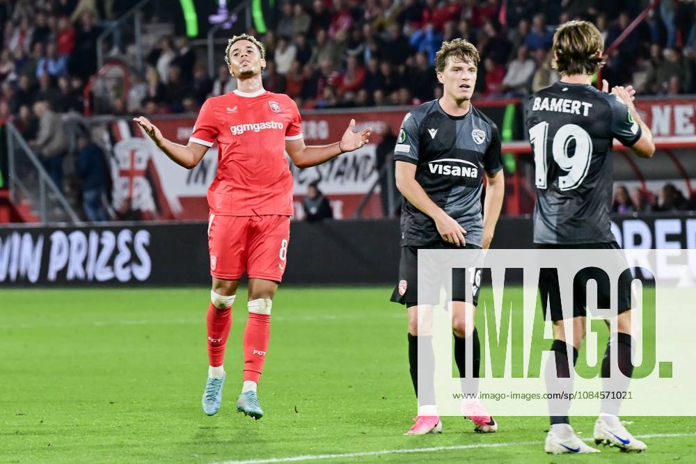 ENSCHEDE , 15Ã10-2026 , Stadium Grolsch Veste , season 2026 2027 , UEFA Conference League football , match between FC Twente and FC Thun , picture shows FC Twente player Daouda Weidmann Twente - Thun x208454963x
