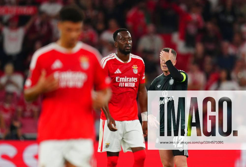 Callum McGregor of Celtic reacts after the third goal scored by Jhon Duran of Benfica Benfica v Celtic, UEFA Europa League, Football, Estadio da Luz, Lisbon, Portugal - 15 Oct 2026Lisbon Estadio da Luz Portugal