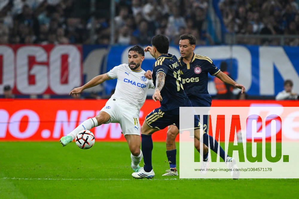 Neal Maupay (OM) - UEFA Europa League match between Olympique de Marseille and Olympiakos on October 15, 2026 at the CEPAC Velodrome Stadium in Marseille.