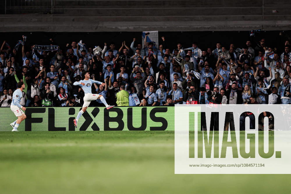 Hugo Alvarez of Celta de Vigo celebrates goal during the UEFA Europa League 2026 27 League Phase MD2 match between Celta de Vigo and Juventus at Estadio de Balaidos. Vigo Spain - ZUMAe141 20261015_zsp_e141_010