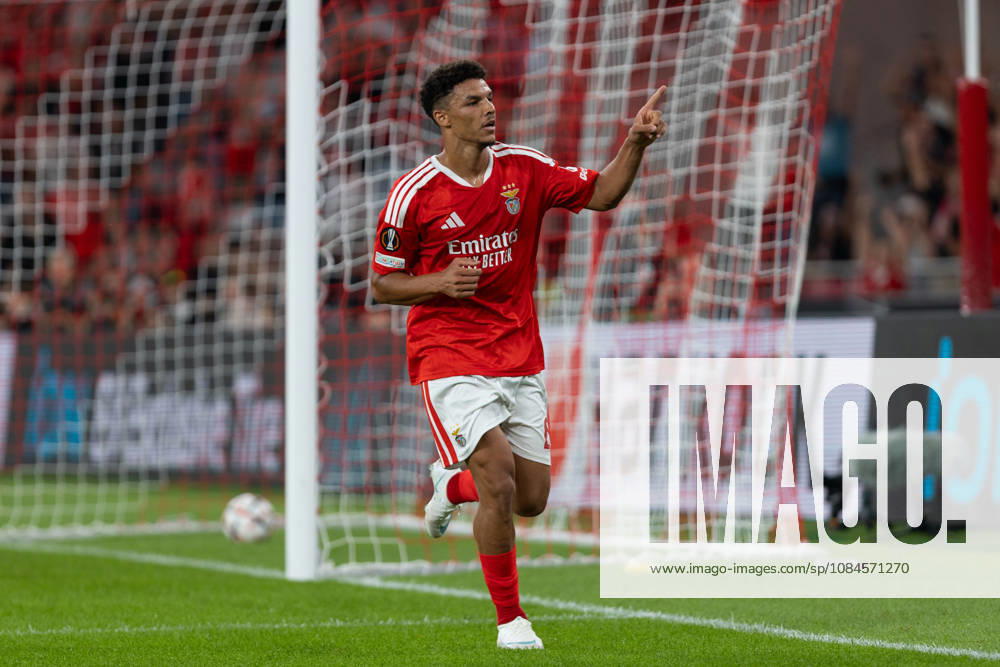 Benfica defender from Denmark ALEXANDER BAH (6) celebrating after scoring a goal during the game for Group FL of Group Phase for UEFA Europa League between Benfica and Celtic at Estadio da Luz Lisbon Portugal - ZUMAs359 20261015_zsp_s359_003