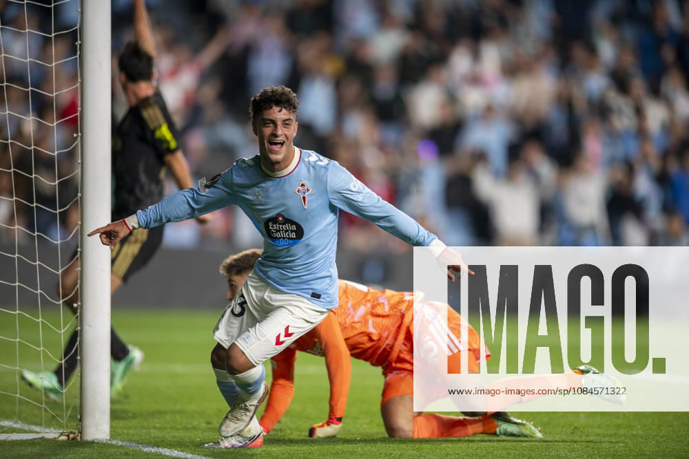 RC Celta vs Juvetus ; Uefa Europe League; matchday 2 Hugo Alvarez Antunez of Celta scores goal and celebrates during matchday 2 Uefa Europe League between RC Celta versus Juventus at Abanca Balaidos stadium on October 15, 2026 Vigo Abanca Balaidos Stadium Pontevedra Spain